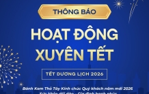 CHÚC MỪNG NĂM MỚI 2026 BÁNH KEM THỎ TÂY Ô MÔN