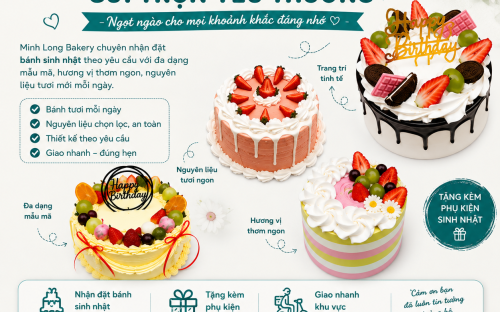 Mùa Hè Tươi Mát Cùng Bánh Kem Trái Cây Tại Minh Long Bakery