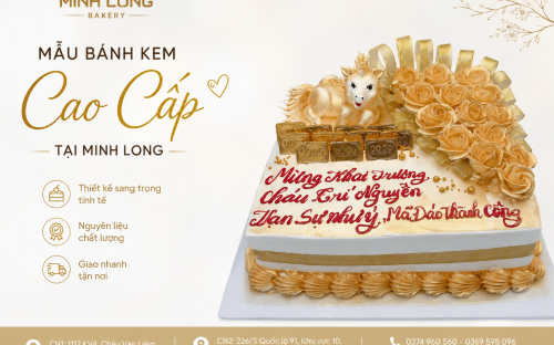 Mẫu Bánh Kem Cao Cấp Tại Minh Long Bakery – Sang Trọng Trong Từng Chi Tiết