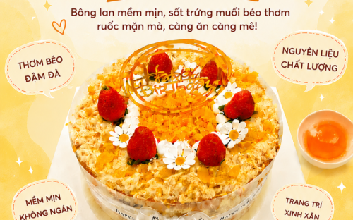 Bánh Bông Lan Trứng Muối Tại Cần Thơ – Hương Vị Được Nhiều Khách Hàng Yêu Thích