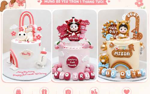 Bánh Đầy Tháng Tuổi Ngọ – Món Quà Ngọt Ngào Đánh Dấu Cột Mốc Đầu Đời Của Bé