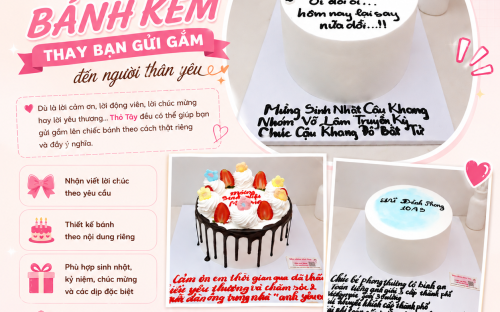 Bánh Kem Viết Lời Chúc Dài Tặng Người Thương – Món Quà Chứa Đựng Cảm Xúc Chân Thành