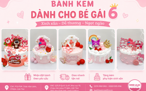 Bánh Kem Dành Cho Bé Gái 6 Tuổi Đẹp, Dễ Thương Tại Cần Thơ