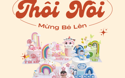 Bánh kem bé trai tuổi Tỵ – xu hướng bánh thôi nôi fondant đẹp và ý nghĩa
