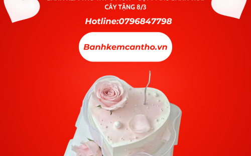 Bánh Kem Thỏ Tây Ô Môn – Xu hướng bánh kem tạo hình hoa tặng 8/3 sang trọng và tinh tế