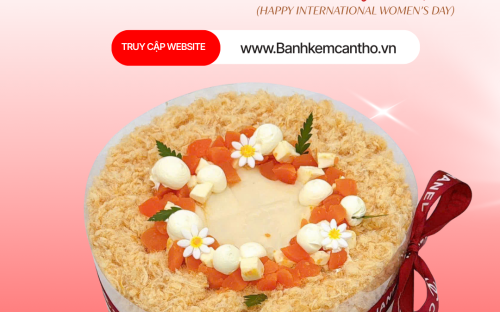 Bánh Kem Bông Lan Trứng Muối 8 Tháng 3 – Mẫu Bánh Hot Tại Bánh Kem Thỏ Tây