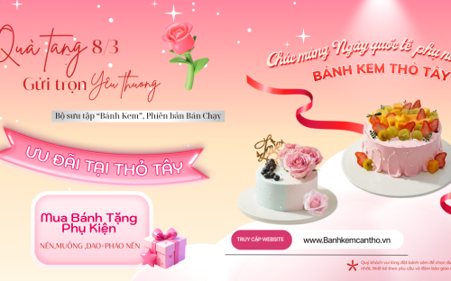 Bánh Kem Thỏ Tây Ô Môn – 8/3 Gửi Trọn Yêu Thương Tại Ô Môn & Thới Lai