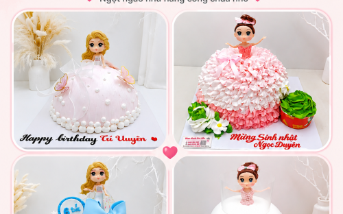 Mẫu Bánh Kem Công Chúa Dành Cho Bé Gái Được Yêu Thích Tại Minh Long Bakery