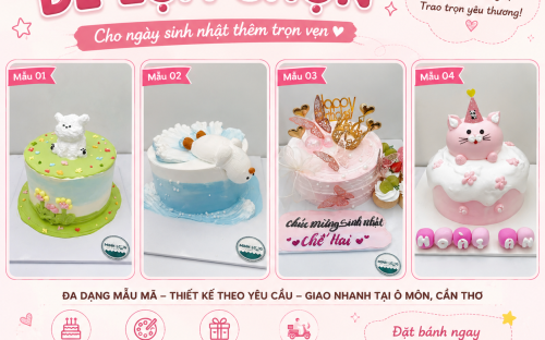 Top mẫu bánh kem sinh nhật đẹp – Dễ lựa chọn cho mọi dịp tại Minh Long Bakery