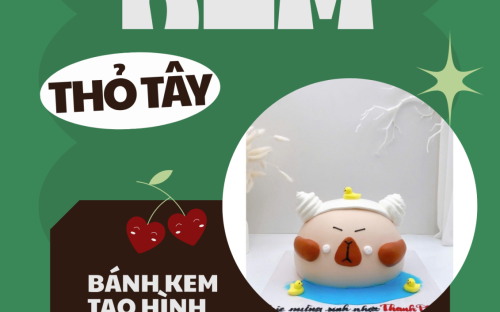Bánh kem tạo hình siêu đáng yêu – Xu hướng mẫu bánh đẹp 2026 khiến ai cũng thích