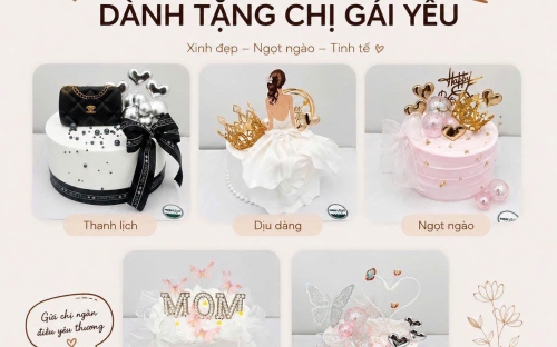 Bánh Kem Dành Cho Chị Yêu – Món Quà Ngọt Ngào Gửi Trọn Yêu Thương Tại Minh Long Bakery