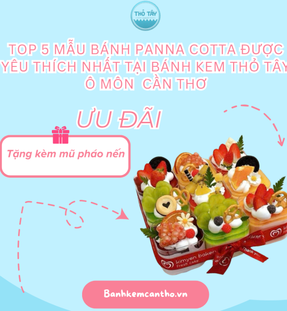 TOP 5 MẪU BÁNH PANNA COTTA ĐƯỢC YÊU THÍCH NHẤT TẠI BÁNH KEM THỎ TÂY Ô MÔN – CẦN THƠ