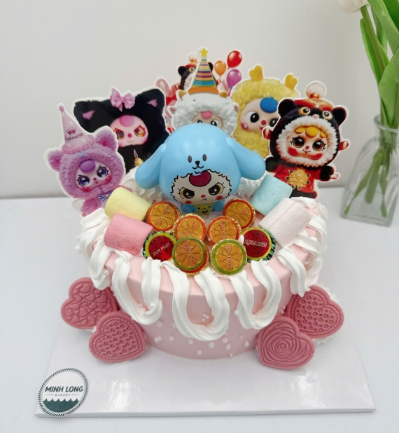 Bánh kem dành cho bé gái lên 9 tuổi làm theo yêu cầu 