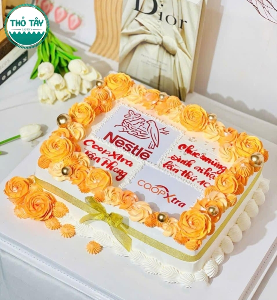 Bánh Kem Công Ty In Logo – Nhận Làm Nhanh Tại Cần Thơ