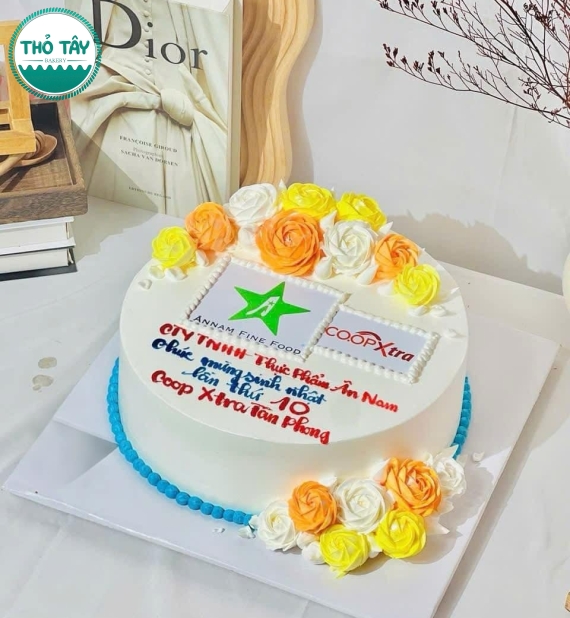 Bánh Kem Kỷ Niệm Thành Lập Doanh Nghiệp – Mẫu Cao Cấp