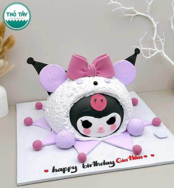 Bánh Kem Kô rô mi tạo hình cho bé gái
