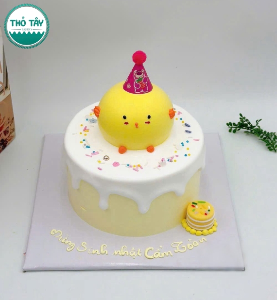 Bánh kem hàn quốc tone vàng