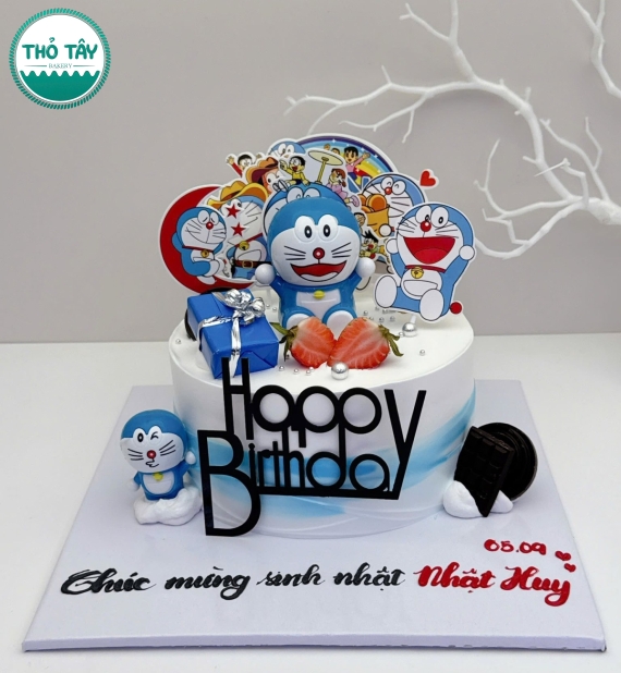 Bánh sinh nhật Đô rê mon cho bé trai ở cần thơ