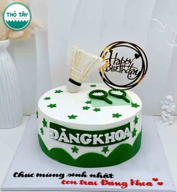 Bánh kem dành cho nam hội mê cầu lông