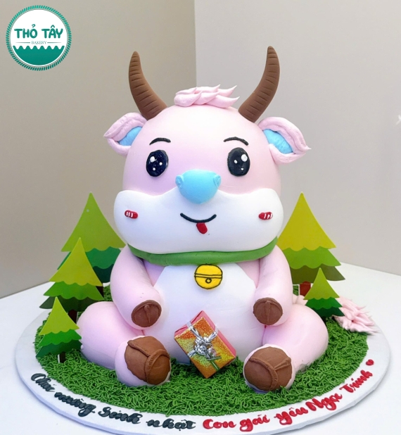 Bánh Kem mừng sinh nhật bé gái tuổi dê