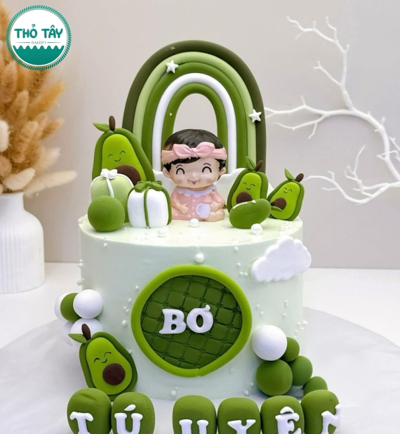 Bánh Kem thôi dành cho bé gái thích quả bơ