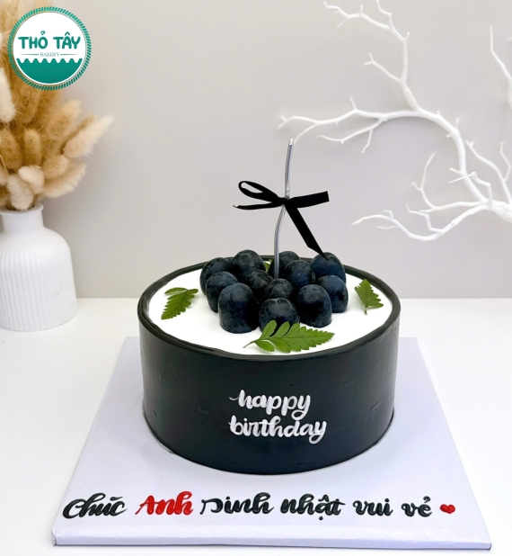 Bánh kem hàn quốc  kèm quả việt quất-bánh kem ngon ở châu văn liêm