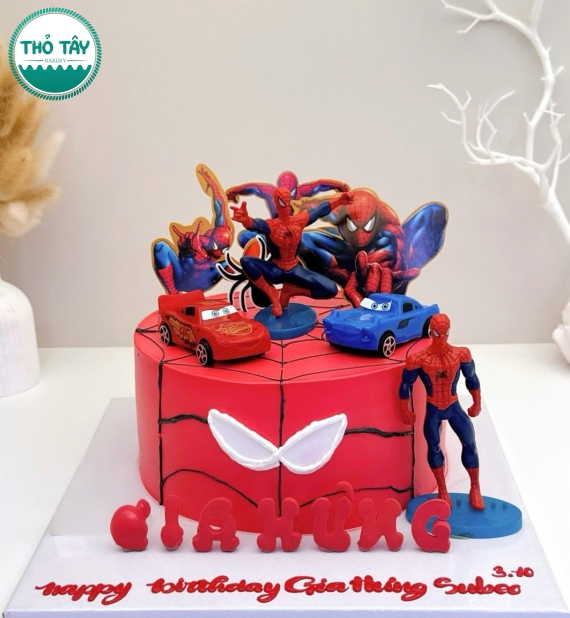 Bánh sinh nhật người nhện-bánh kem ngon cần thơ