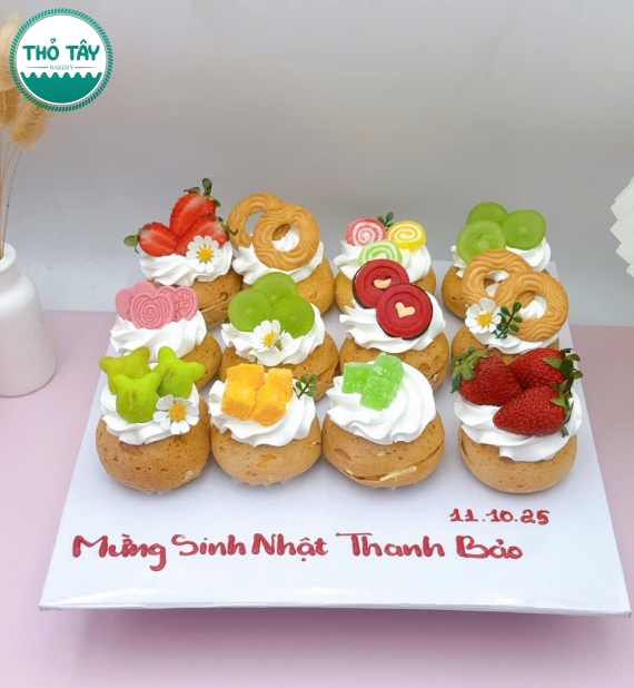 Sét bánh su dai 12 bánh