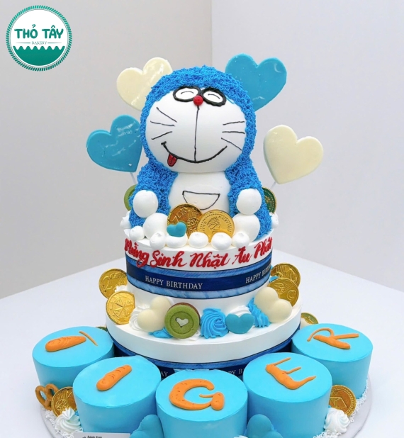 Bánh Kem Doremon Cho Bé Trai Dễ Thương - Ship Cần Thơ