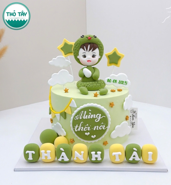 Bánh thôi nôi dành cho bé trai tuổi rắn hot 2026