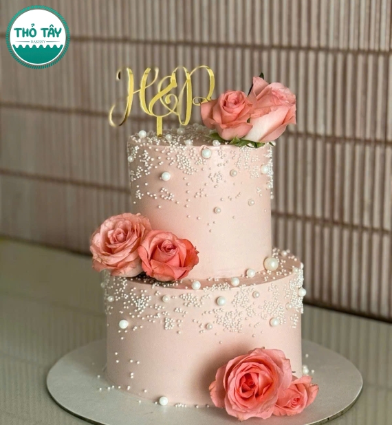 Bánh Kem Cưới 2 Tầng