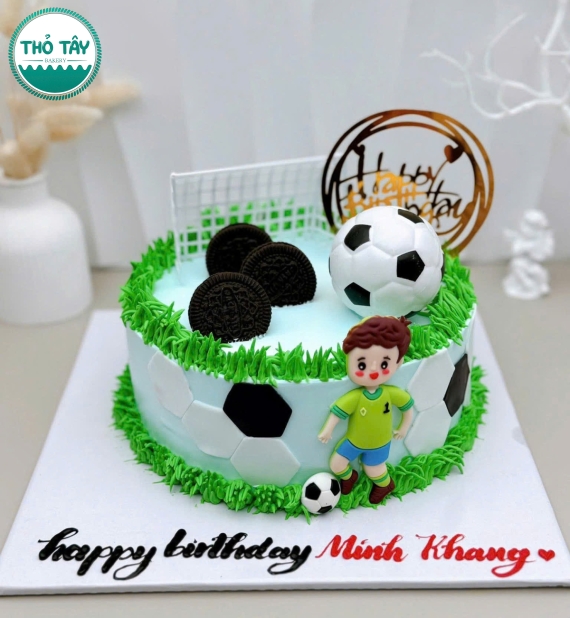 Bánh Kem In Hình Cho Bé Trai Yêu Bóng Đá Giao Tận Nơi Cần Thơ