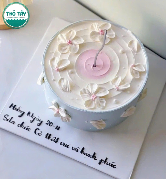 Bánh Kem dành tặng 20/11 viết câu cảm ơn tri ân-bánh kem thỏ tây