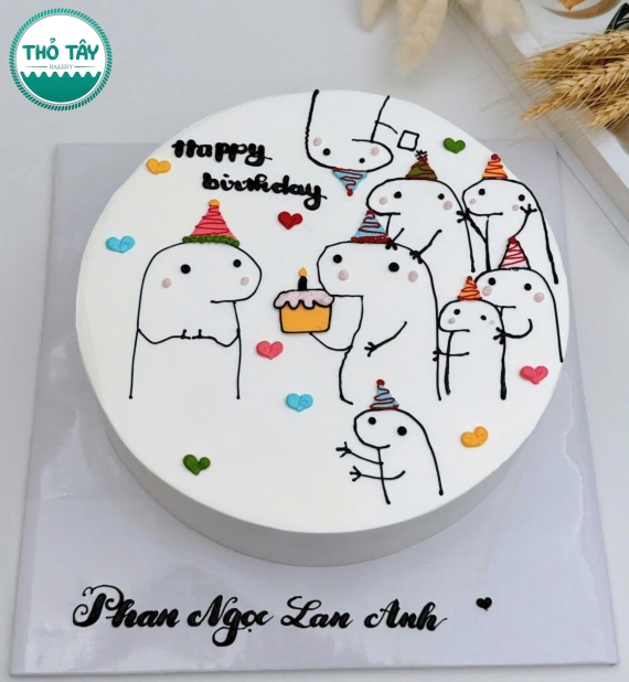 Bánh kem hàn quốc hội bạn thân tặng