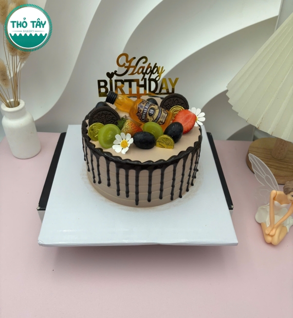 Bánh Kem trái cây hot 2025 mẫu bánh socola tặng nam