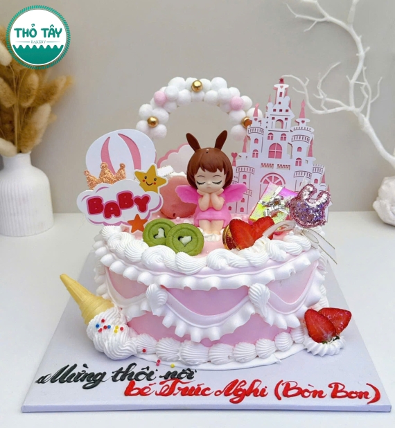 Bánh kem tạo hình công chúa dành cho bé gái