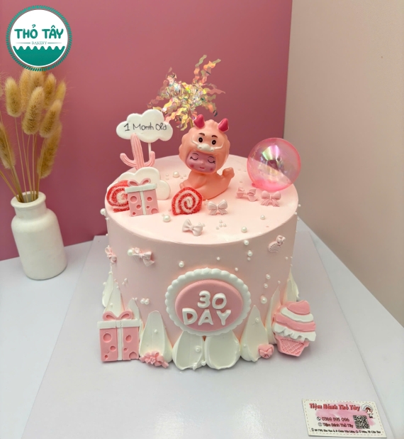 Bánh thôi nôi dành cho bé gái-cửa hàng bánh kem ngon cần thơ