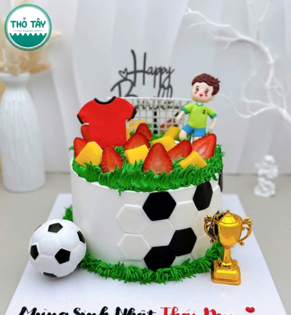 Bánh kem dành cho mê bóng đá-bánh kem cần thơ Châu Văn Liêm