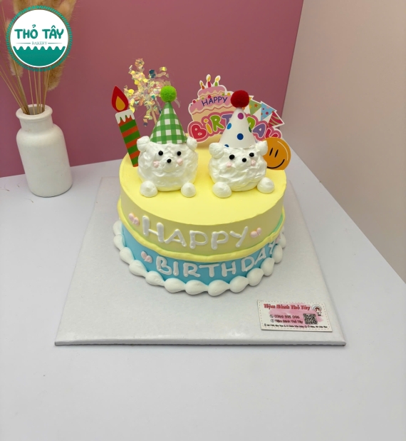 Bánh kem style Hàn dành cho cặp đôi kỷ niệm