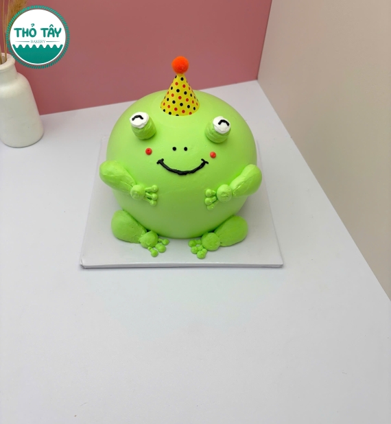 Bánh kem style Hàn tạo hình chú ếch