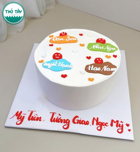 Bánh kem style hàn quốc vẻ nhóm bạn thân