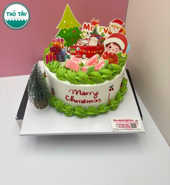 Bánh giáng sinh mừng ăn tiệc gia đình