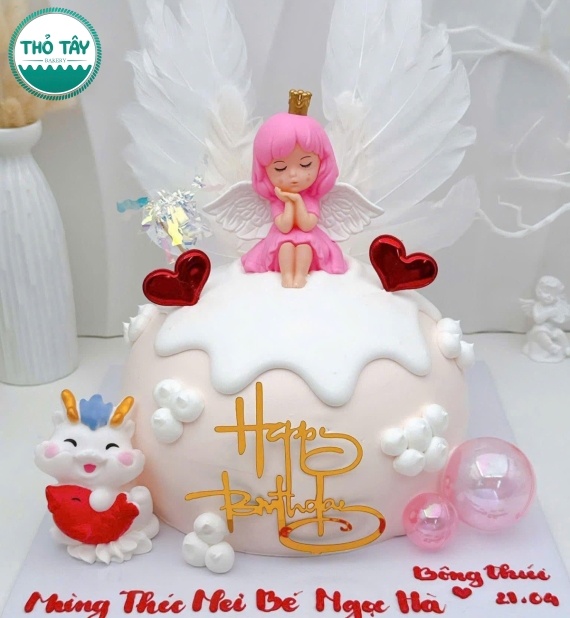 Bánh kem dành cho bé gái hình túi tiền xinh sắn