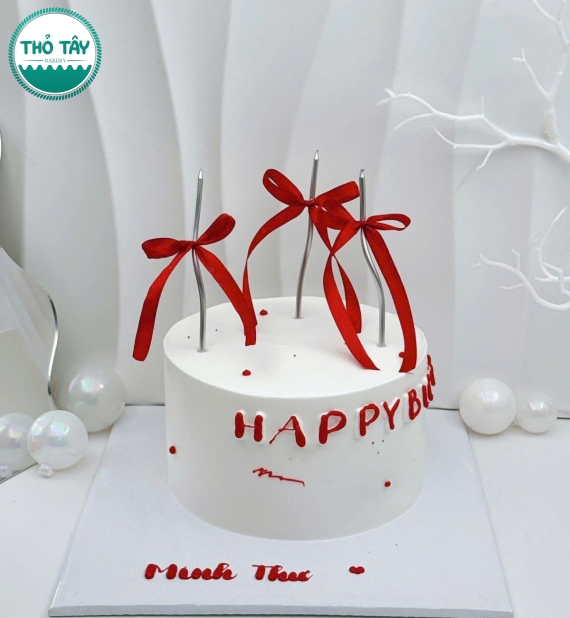 Bánh kem hàn quốc viết chữ theo yêu cầu