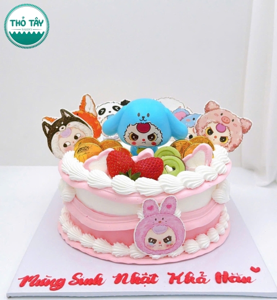 Bánh kem dành cho bé gái yêu thích labubu