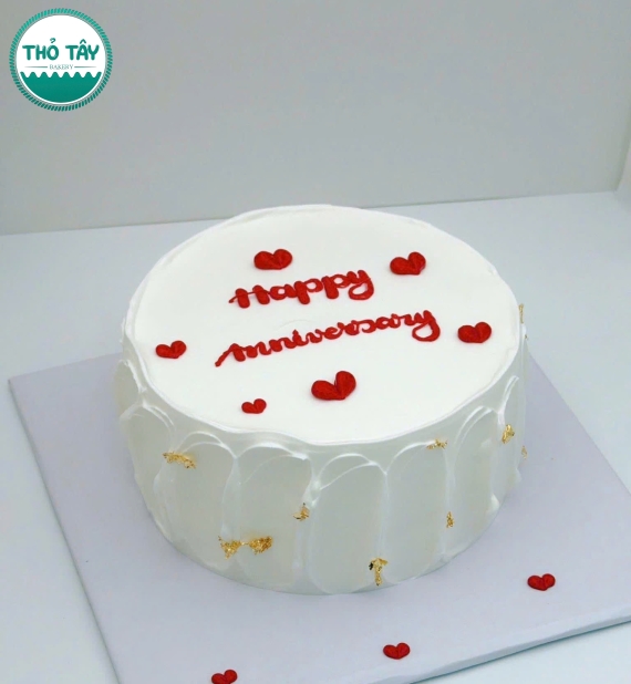 Bánh kem hàn quốc đơn giản mừng ngày kỉ niệm