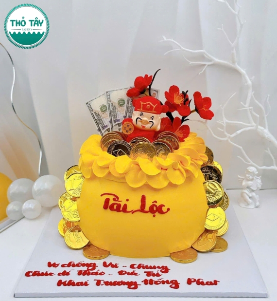 Bánh Kem chúc mừng chữ tài lộc 2026