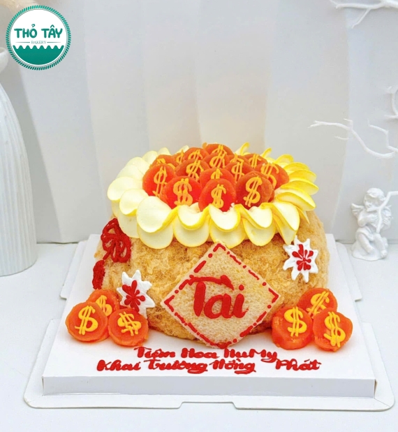 Bánh Kem khai trương kết hợp giữa bông lan trứng muối