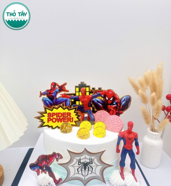 Bánh kem dành cho bé trai yêu thích người nhện tại cần thơ
