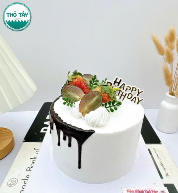 Bánh kem trang trí trái cây mẫu tặng cho nam